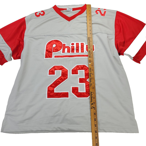 Vtg Vectra Jersey Philadelphia Phillies Mens Sz XL Red Gray Sports Baseball Y2k - Picture 9 of 11